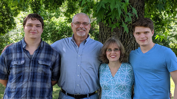 Donald and Laura Hultstrom with their two sons